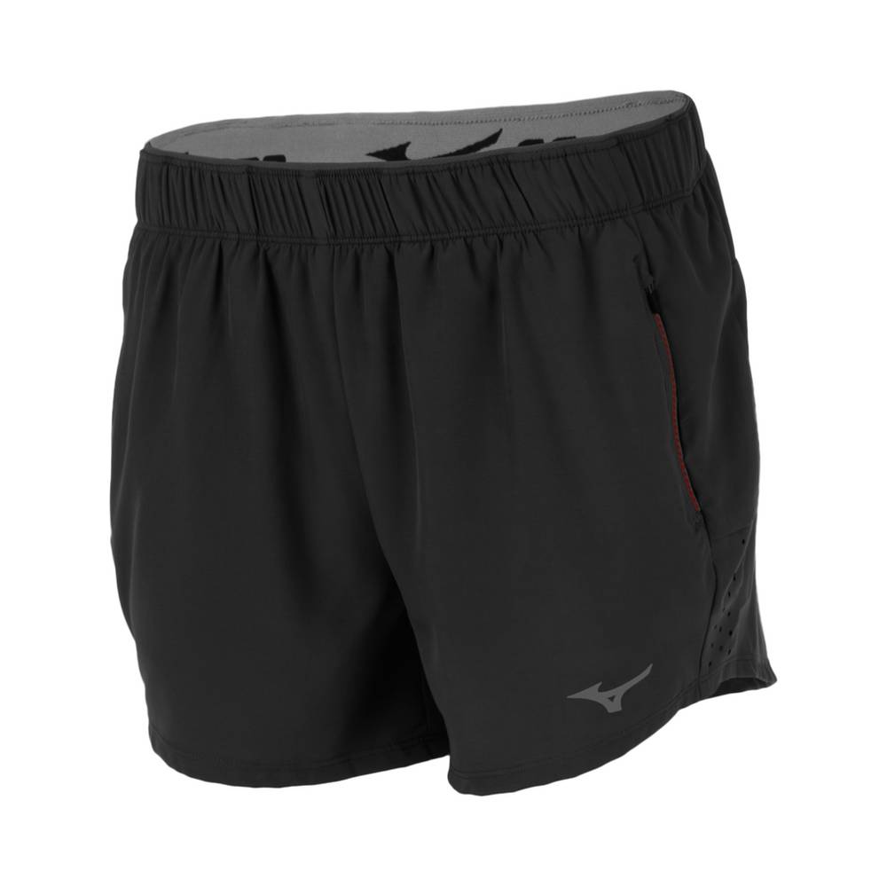 Pantalones Cortos Mizuno Alpha 4" Mujer Negras Baratas YAHJ-46108